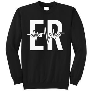 Emergency Department ER Nurse Front + Back Emergency Room Sweatshirt