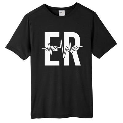 Emergency Department ER Nurse Front + Back Emergency Room Tall Fusion ChromaSoft Performance T-Shirt