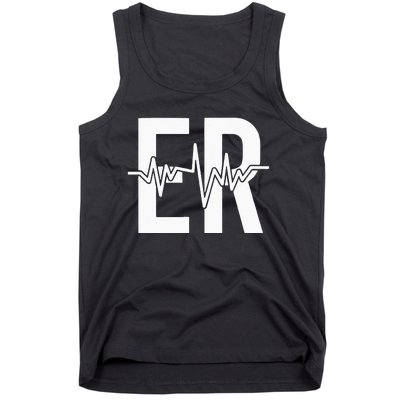 Emergency Department ER Nurse Front + Back Emergency Room Tank Top