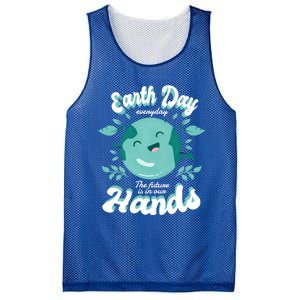 Earth Day (Everyday The Future Is In Our Hands) Great Gift Mesh Reversible Basketball Jersey Tank