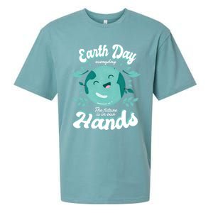 Earth Day (Everyday The Future Is In Our Hands) Great Gift Sueded Cloud Jersey T-Shirt