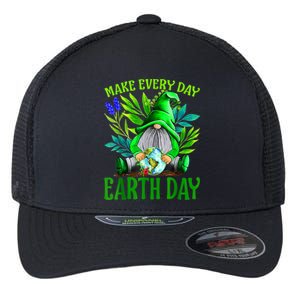 Earth Day Every Day Happy Earth Day 2024 Gnome Flexfit Unipanel Trucker Cap