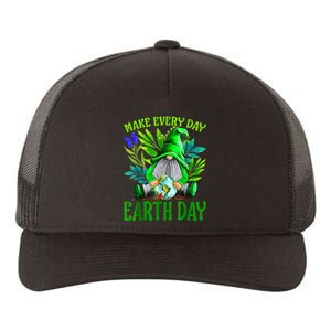 Earth Day Every Day Happy Earth Day 2024 Gnome Yupoong Adult 5-Panel Trucker Hat