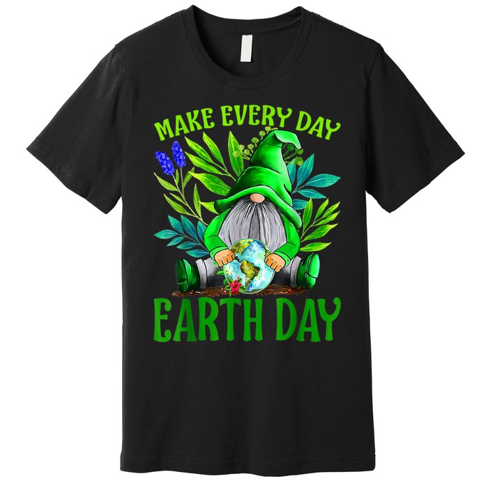 Earth Day Every Day Happy Earth Day 2024 Gnome Premium T-Shirt