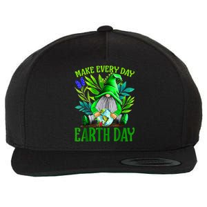 Earth Day Every Day Happy Earth Day 2024 Gnome Wool Snapback Cap