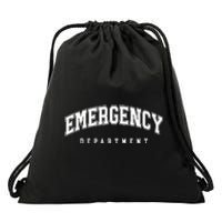 Emergency Department Er Nurse Drawstring Bag