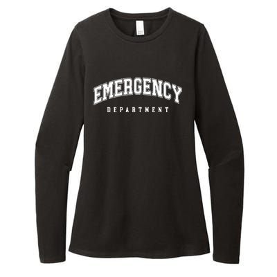 Emergency Department Er Nurse Womens CVC Long Sleeve Shirt