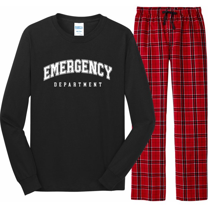 Emergency Department Er Nurse Long Sleeve Pajama Set