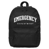 Emergency Department Er Nurse 16 in Basic Backpack