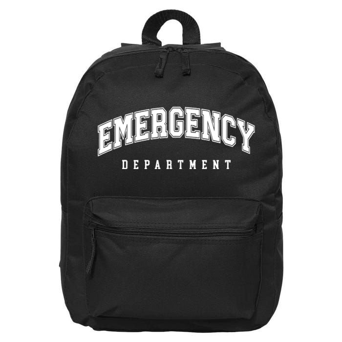 Emergency Department Er Nurse 16 in Basic Backpack