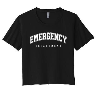 Emergency Department Er Nurse Women's Crop Top Tee