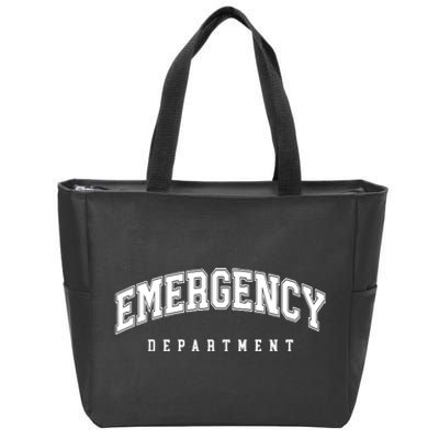 Emergency Department Er Nurse Zip Tote Bag