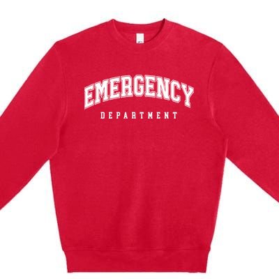 Emergency Department Er Nurse Premium Crewneck Sweatshirt