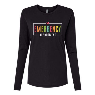 Emergency Department Emergency Room Healthcare Womens Cotton Relaxed Long Sleeve T-Shirt