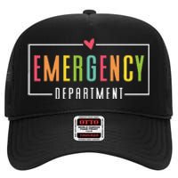 Emergency Department Emergency Room Healthcare High Crown Mesh Back Trucker Hat