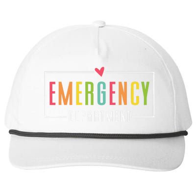 Emergency Department Emergency Room Healthcare Snapback Five-Panel Rope Hat