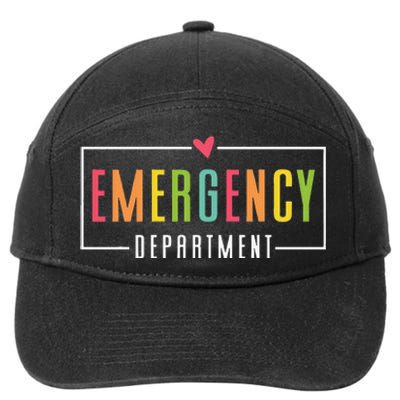 Emergency Department Emergency Room Healthcare 7-Panel Snapback Hat