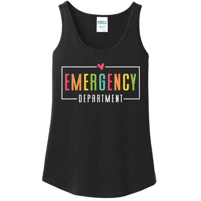 Emergency Department Emergency Room Healthcare Ladies Essential Tank