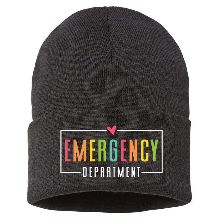 Emergency Department Emergency Room Healthcare Sustainable Knit Beanie