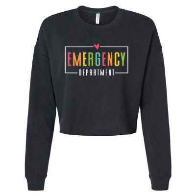 Emergency Department Emergency Room Healthcare Cropped Pullover Crew