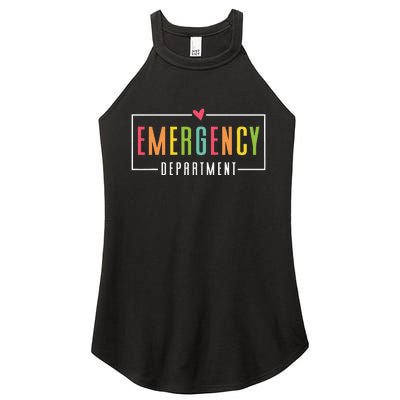 Emergency Department Emergency Room Healthcare Women's Perfect Tri Rocker Tank