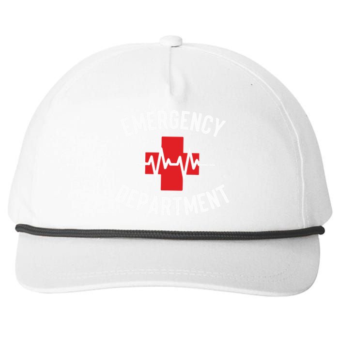 Emergency Department ER Nurse Snapback Five-Panel Rope Hat