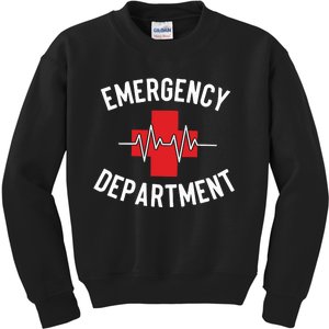 Emergency Department ER Nurse Kids Sweatshirt