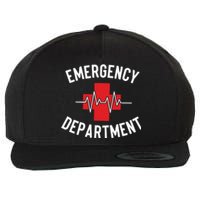 Emergency Department ER Nurse Wool Snapback Cap