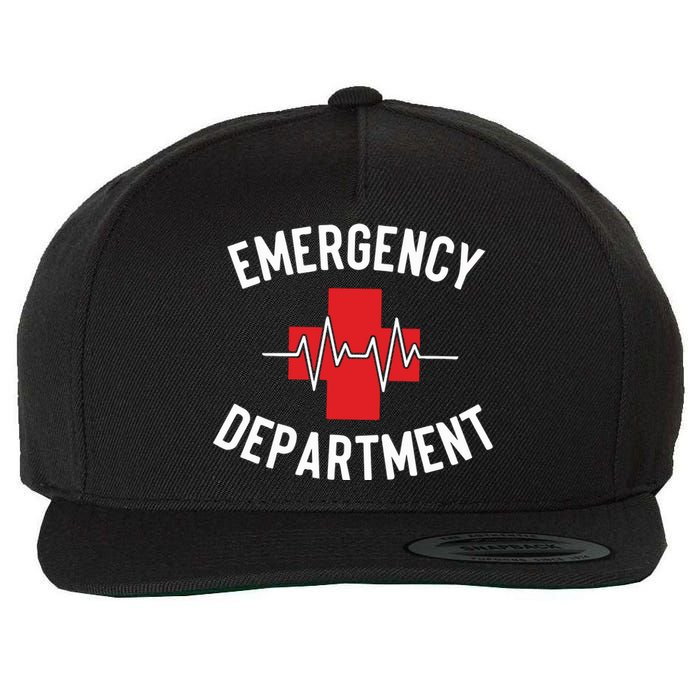 Emergency Department ER Nurse Wool Snapback Cap