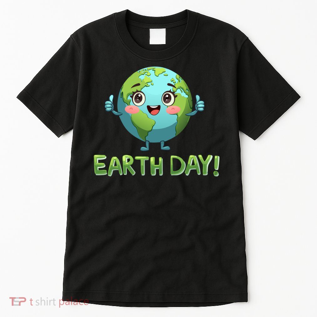 Earth Day Environt Cute Earth With Floral Earth Day Great Gift Tall T-Shirt