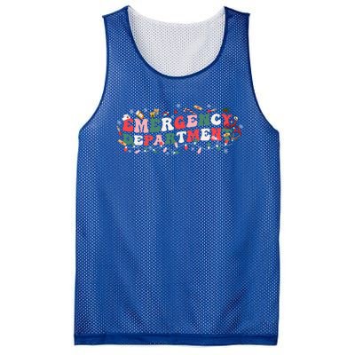 Emergency Departt Er Nurse Christmas Ed Nurse Tech Meaningful Gift Mesh Reversible Basketball Jersey Tank