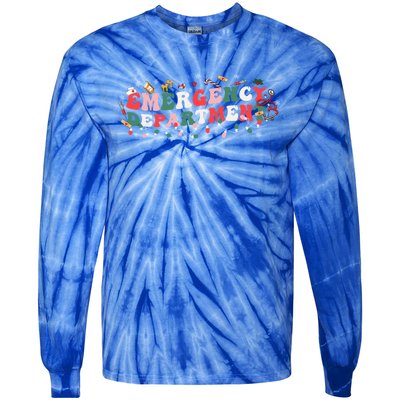 Emergency Departt Er Nurse Christmas Ed Nurse Tech Meaningful Gift Tie-Dye Long Sleeve Shirt