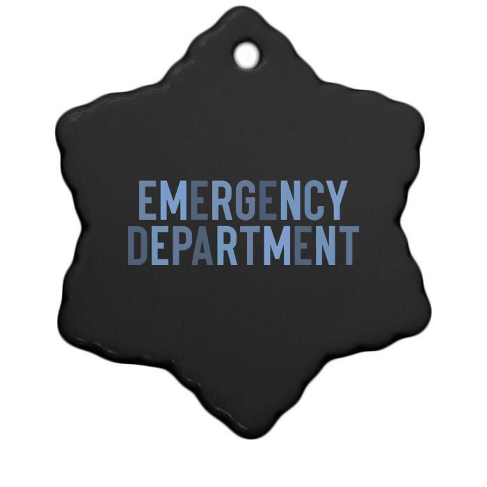 Emergency Department ER Nurse Health Care Ceramic Star Ornament