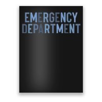 Emergency Department ER Nurse Health Care Poster