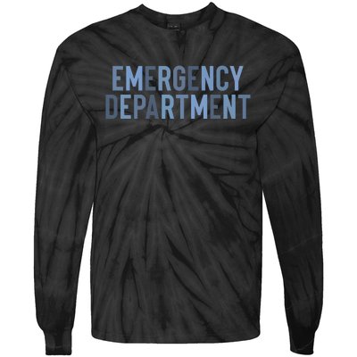 Emergency Department ER Nurse Health Care Tie-Dye Long Sleeve Shirt