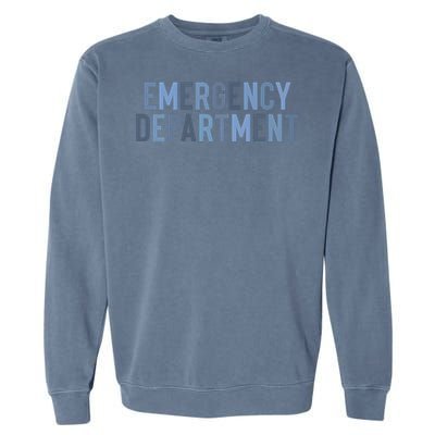 Emergency Department ER Nurse Health Care Garment-Dyed Sweatshirt