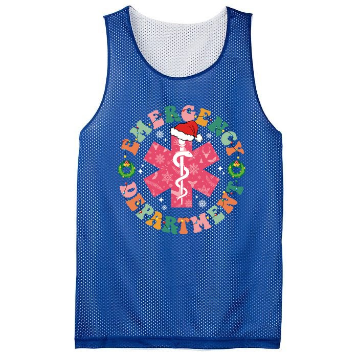 Emergency Departt Er Nurse Christmas Emergency Room Great Gift Mesh Reversible Basketball Jersey Tank