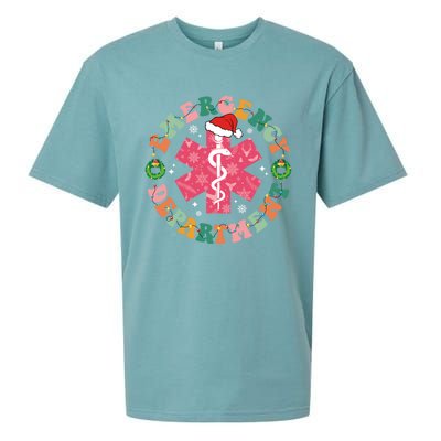 Emergency Departt Er Nurse Christmas Emergency Room Great Gift Sueded Cloud Jersey T-Shirt