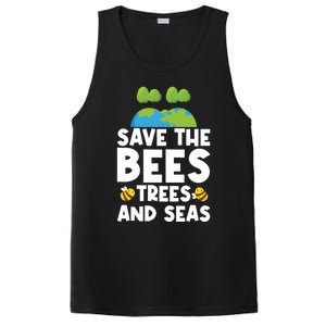 Earth Day Environtal Save The Bees Trees And Seas Meaningful Gift PosiCharge Competitor Tank