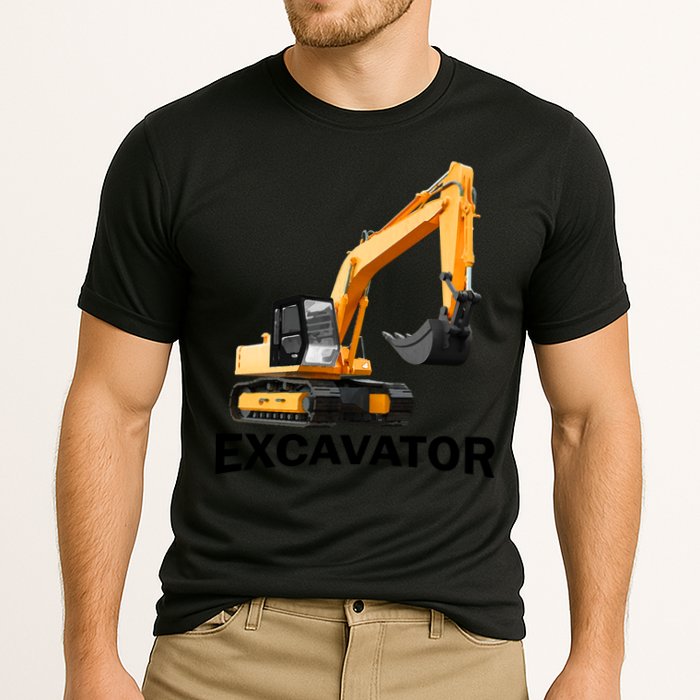 Excavator Design Cooling Performance Crew T-Shirt