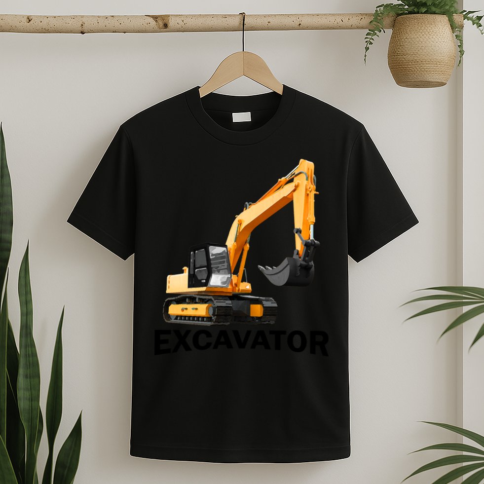 Excavator Design T-Shirt