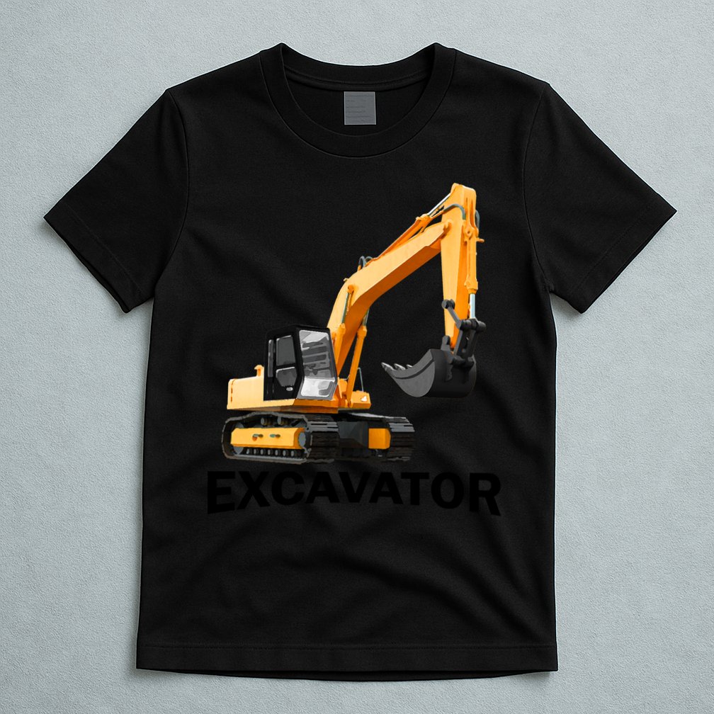 Excavator Design T-Shirt