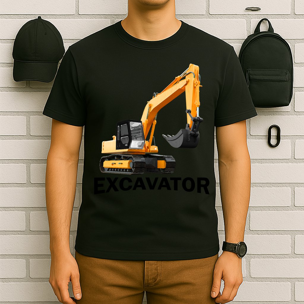Excavator Design T-Shirt