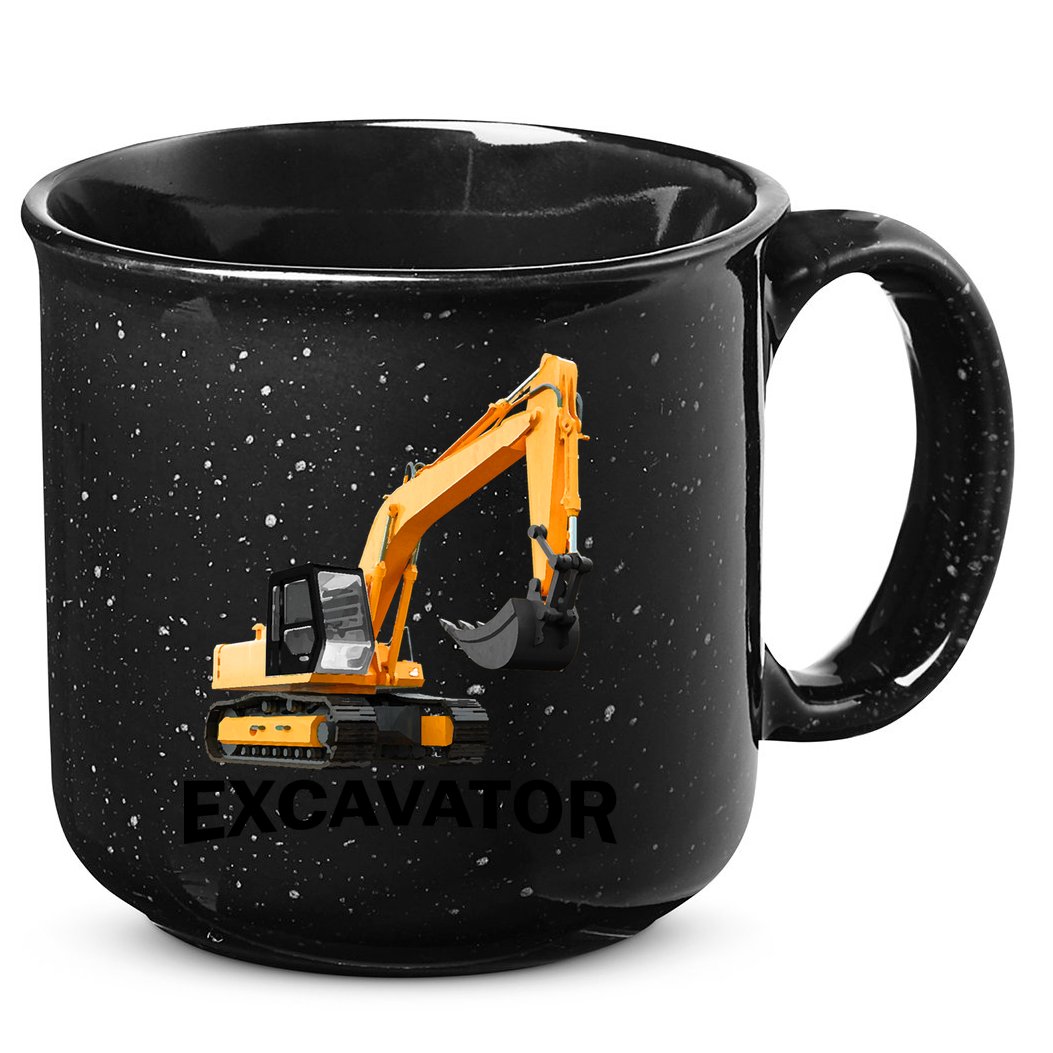 Excavator Design 15oz Campfire Ceramic Mug