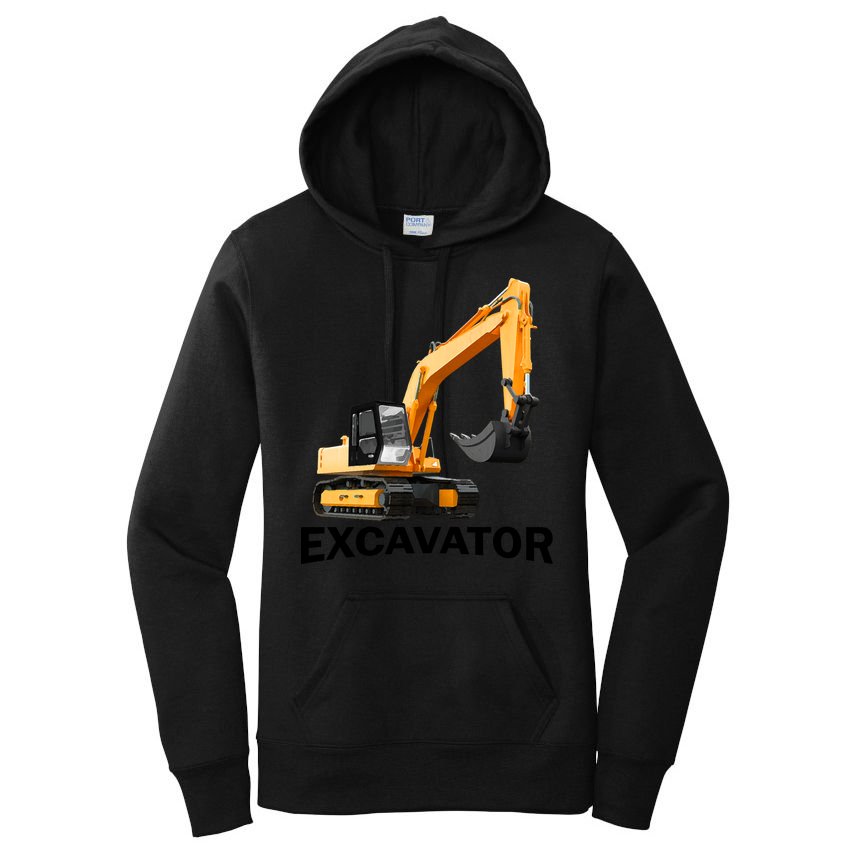 Excavator Design Women's Pullover Hoodie