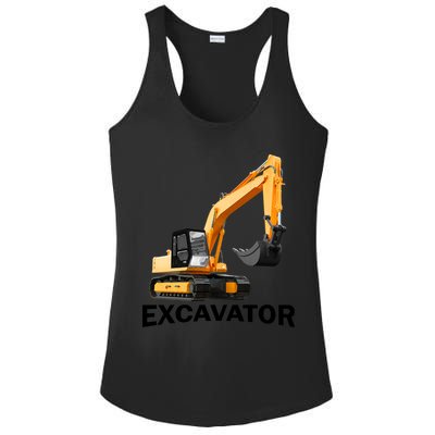 Excavator Design Ladies PosiCharge Competitor Racerback Tank