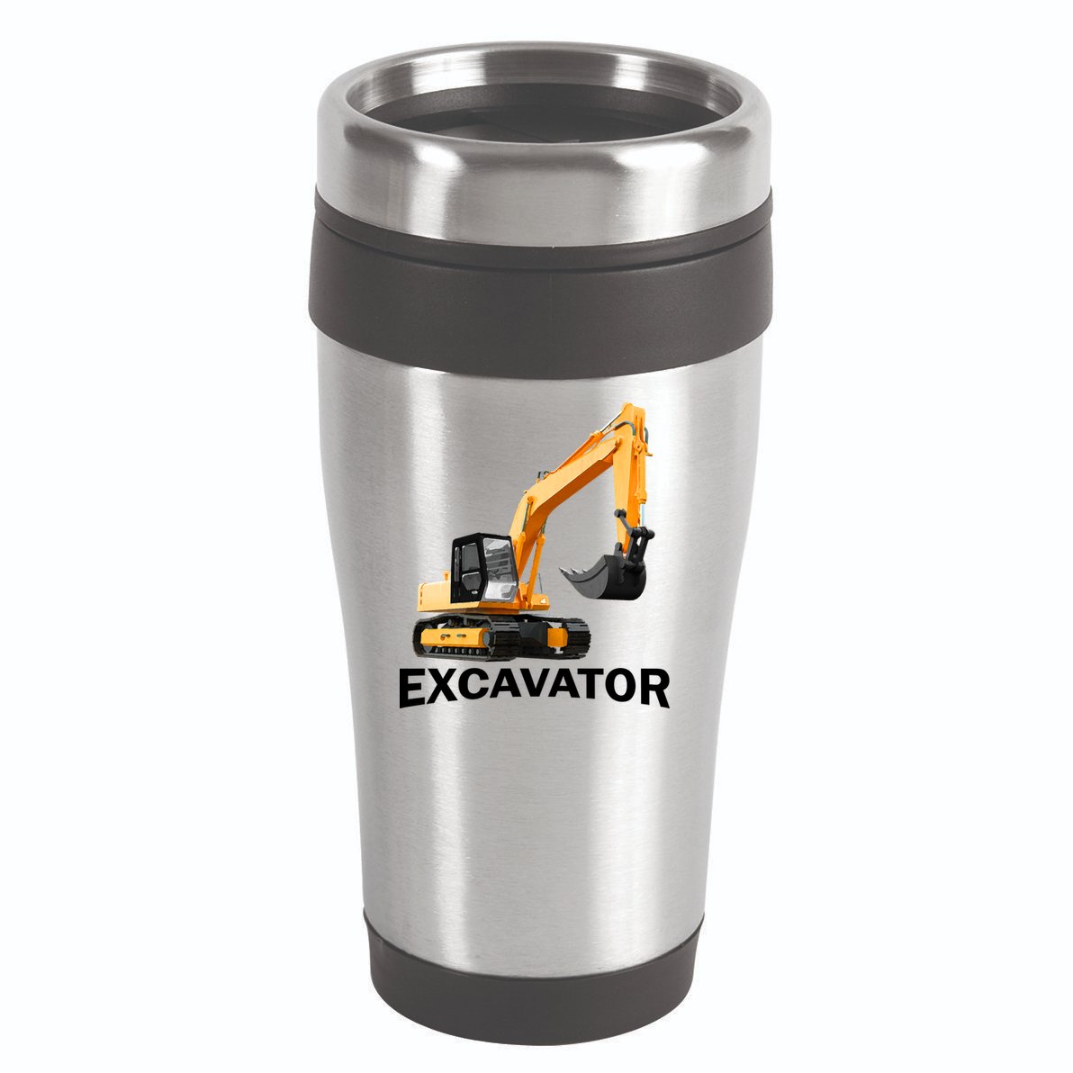 Excavator Design 16oz Travel Tumbler