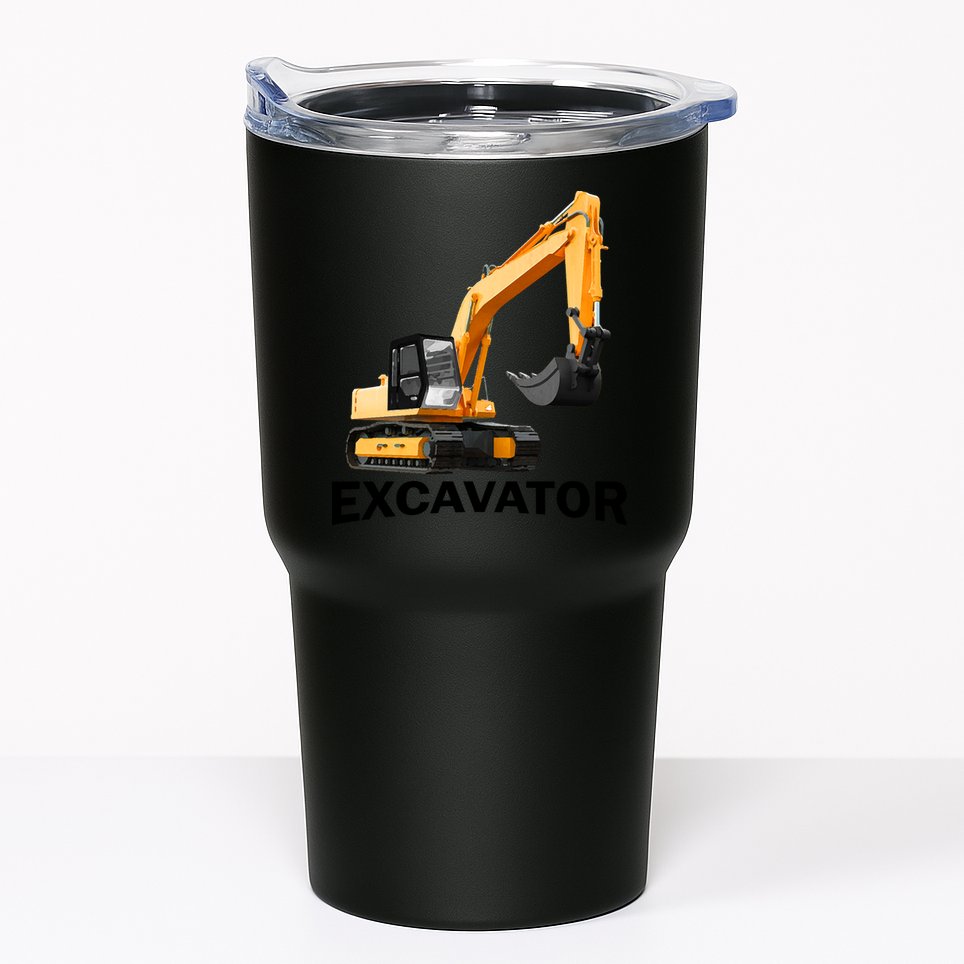 Excavator Design Tumbler