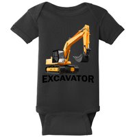 Excavator Design Baby Bodysuit