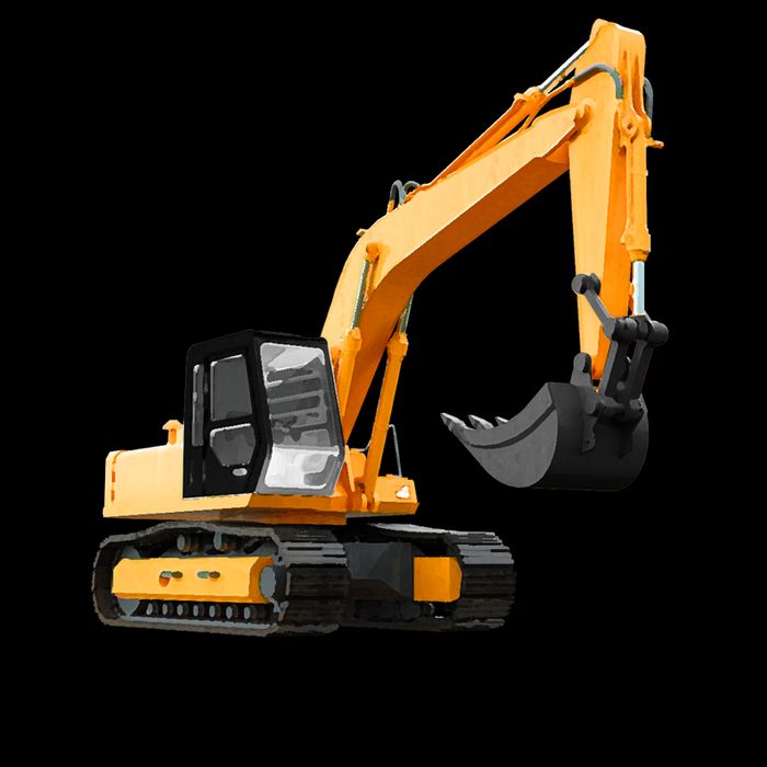 Excavator Design Baby Bodysuit